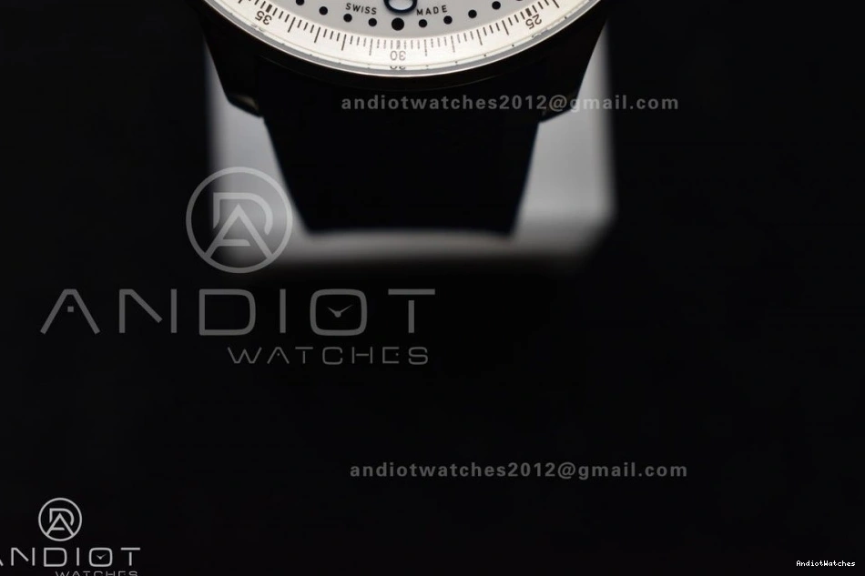 WeatherProof Best White Blue Portuguese Chrono on 1:1 Strap Blue Rubber IW3716 Z+F Edition A 1011 Dial 0421